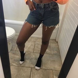 High Waisted Vintage Denim Shorts